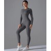 Жіночий жіночий фітнес костюм Long sleeve top + Leggings model 67 (Grafite) Жіночий жіночий фітнес костюм Long sleeve top + Leggings model 67 (Grafite)